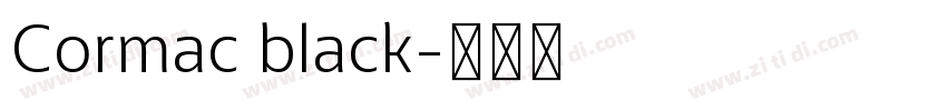 Cormac black字体转换